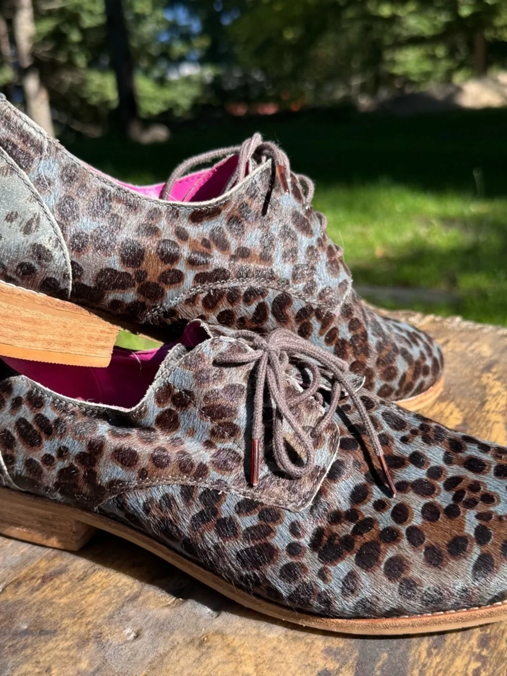 Boden Women’s Calf Hair Oxfords.   Size 42/10.5